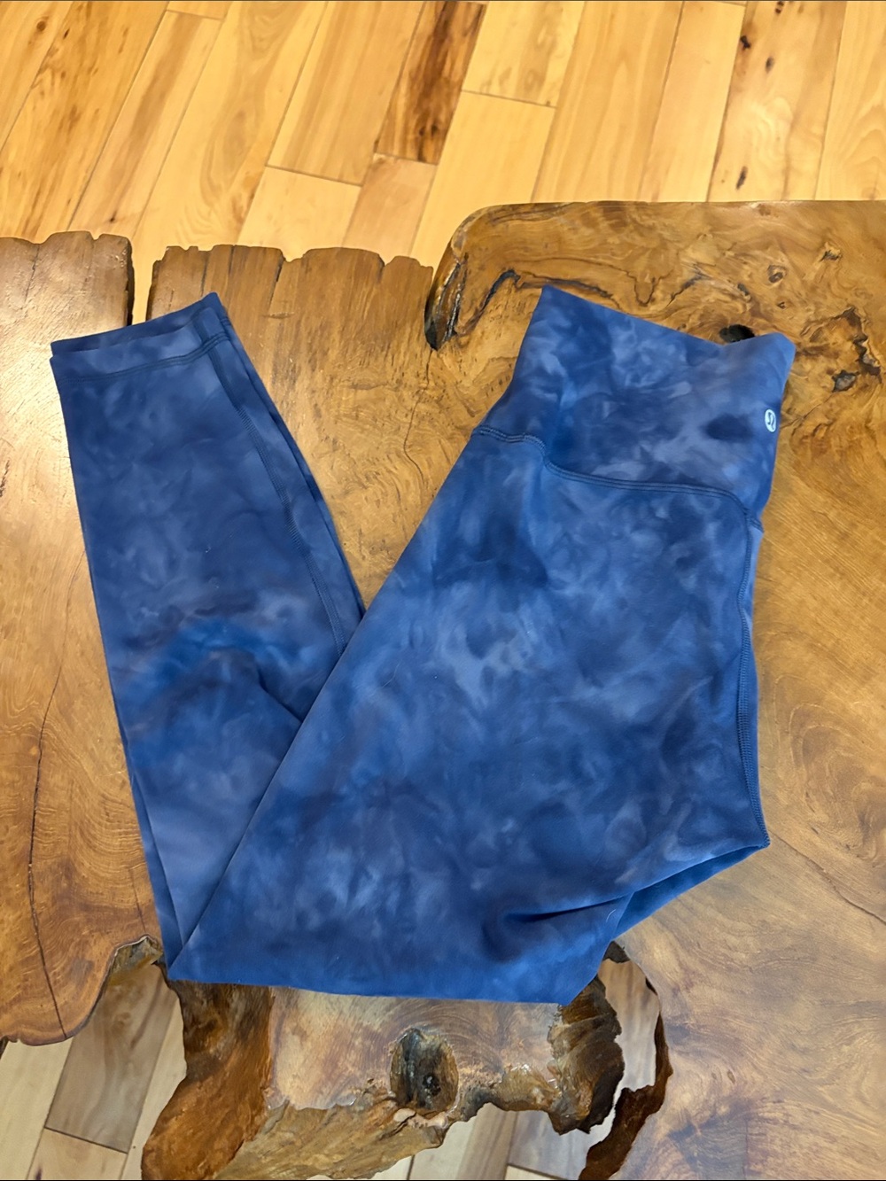 lululemon athletica Navy Blue Tie-Dye High-Rise Leggings